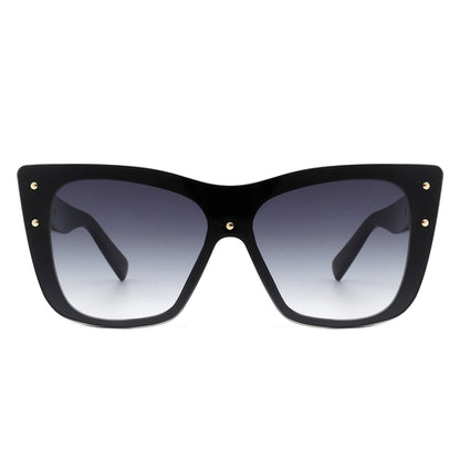 Windborn - Women Retro Square Tinted Cat Eye Fashion Sunglasses