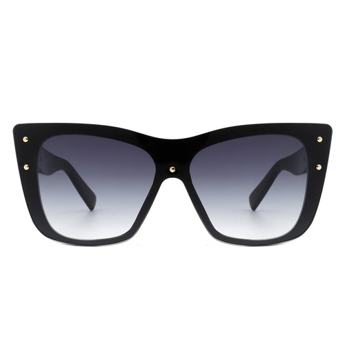 Windborn - Women Retro Square Tinted Cat Eye Fashion Sunglasses