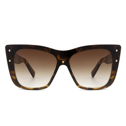 Windborn - Women Retro Square Tinted Cat Eye Fashion Sunglasses