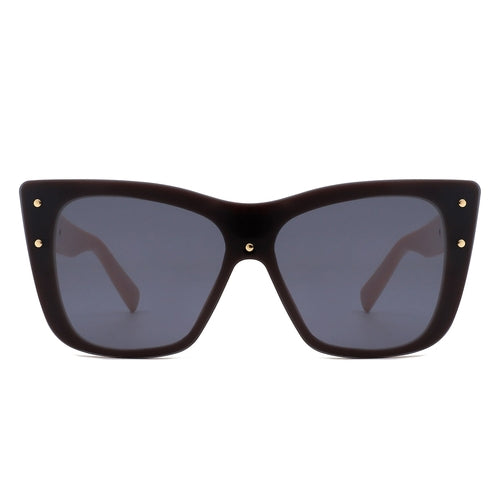 Windborn - Women Retro Square Tinted Cat Eye Fashion Sunglasses