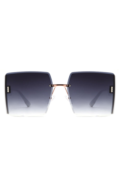 Lyris - Square Rimless Oversize Chic Women's Fashion Sunglasses