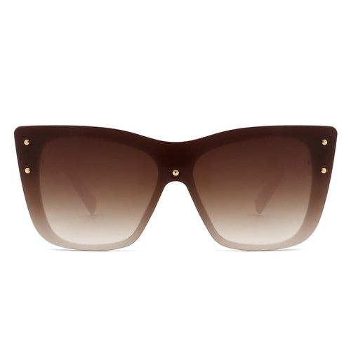 Windborn - Women Retro Square Tinted Cat Eye Fashion Sunglasses