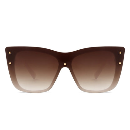 Windborn - Women Retro Square Tinted Cat Eye Fashion Sunglasses