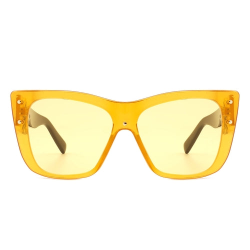 Windborn - Women Retro Square Tinted Cat Eye Fashion Sunglasses